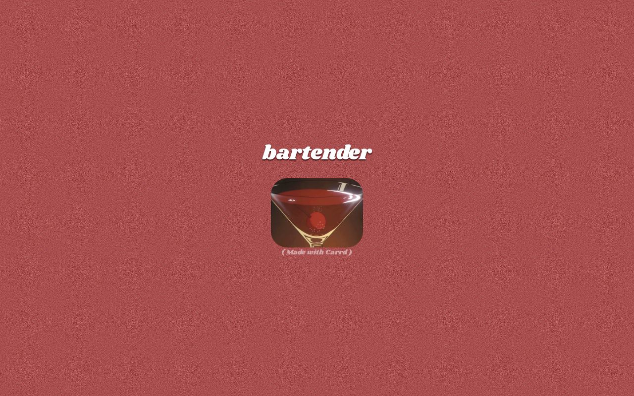 Carrd profile picture for @bartender